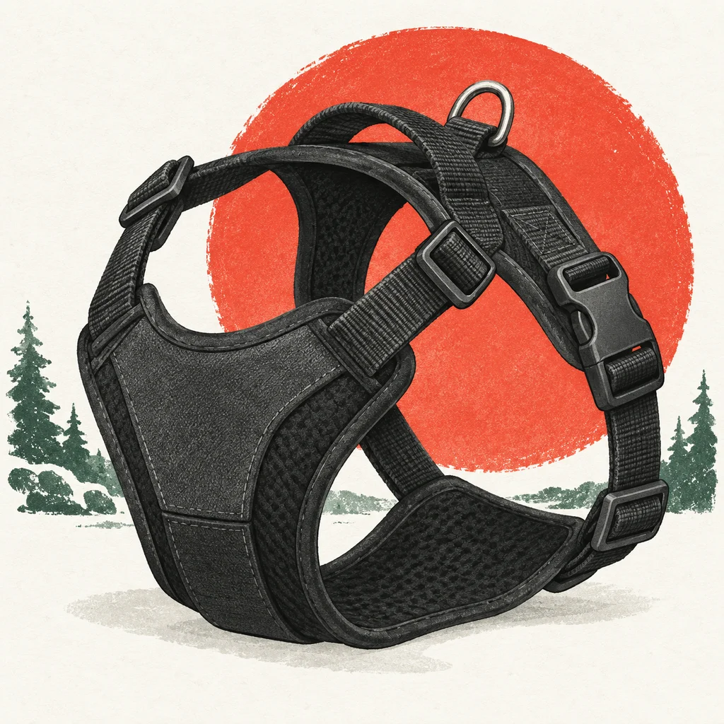 Upvote illustration representing Rocky Mountain Dog Summit Harness; appearance is illustrative