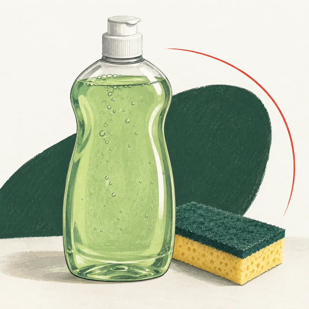 Upvote illustration representing The Unscented Company Dish Soap; appearance is illustrative